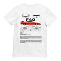 orion-bloom-cars-ferrari-f40-beyaz-t-shirt-arka