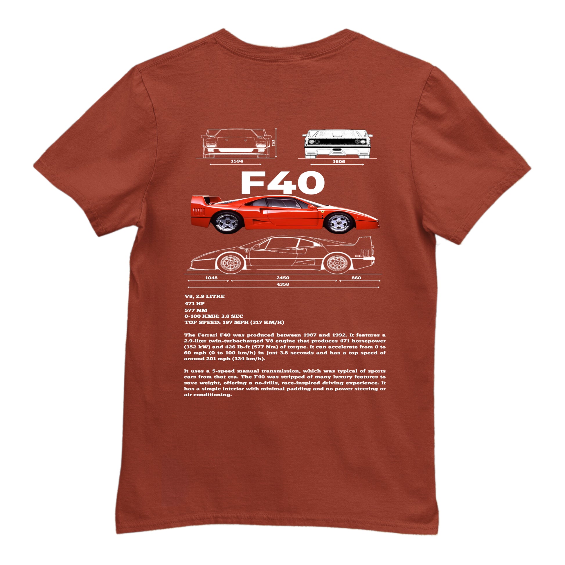 orion-bloom-cars-ferrari-f40-kahve-t-shirt-arka