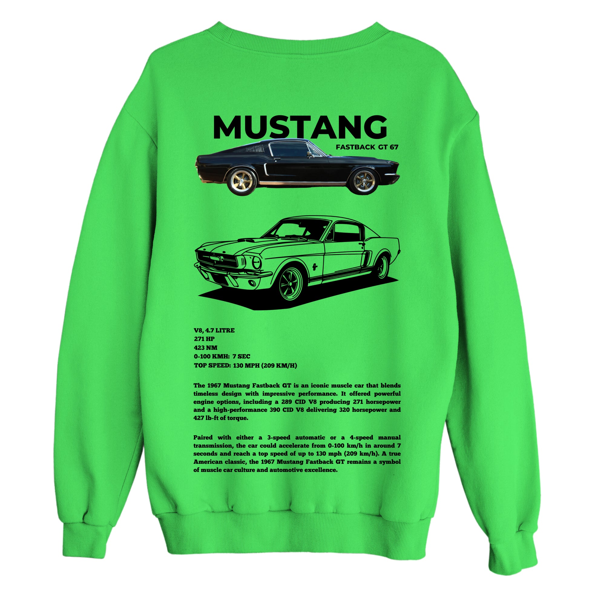 orion-bloom-cars-mustang-fastback-gt67-sweatshirt-yesil-arka