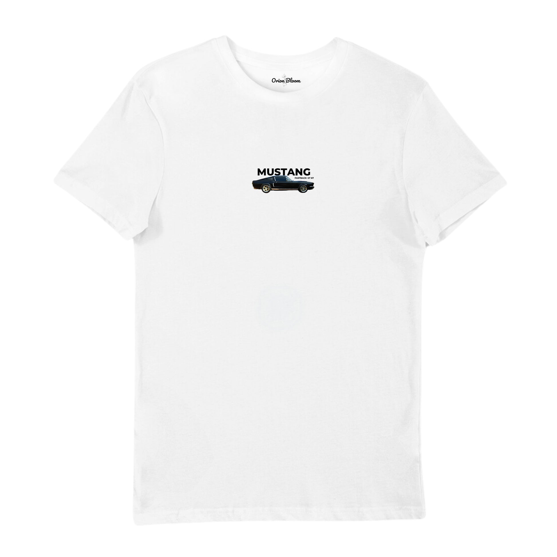 orion-bloom-cars-mustang-fastback-gt67-t-shirt-beyaz