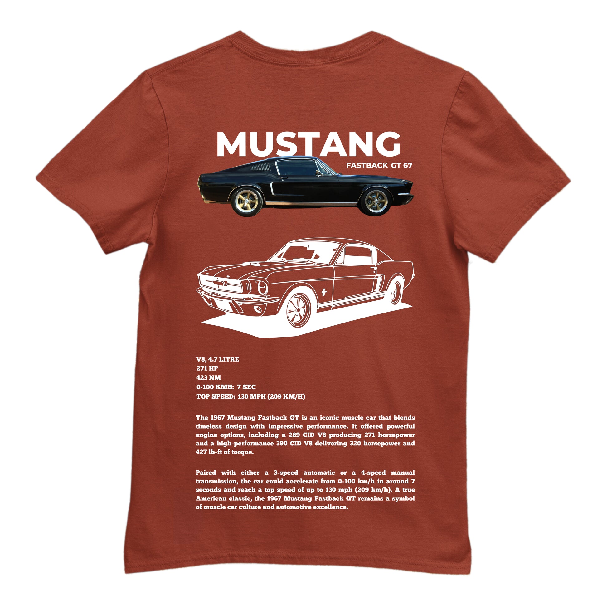 orion-bloom-cars-mustang-fastback-gt67-t-shirt-kahve-arka